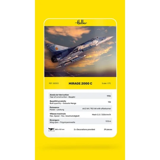 Mirage 2000 C - Heller 80303