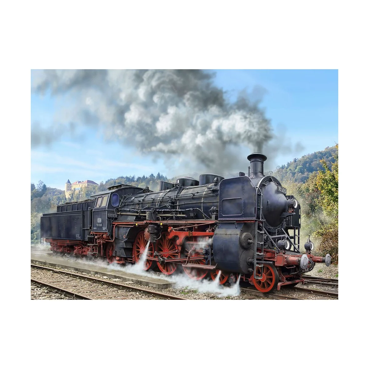 Schnellzuglokomotive BR 18 505 mit Tender 2'3' T38, 1/87 - Revell 0...