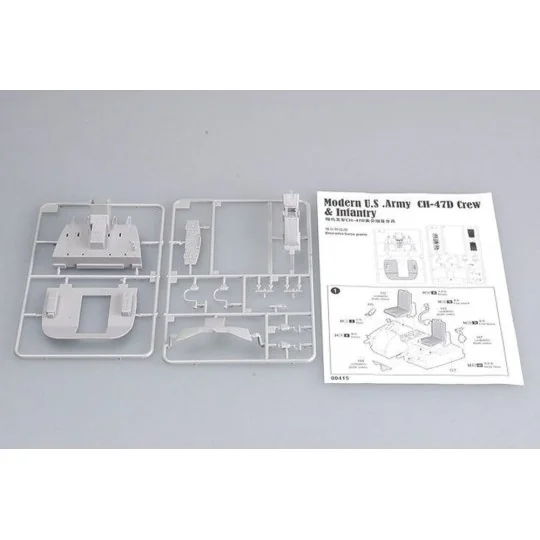 Modern U.S. Army CH-47D Crew & Infantry, 1/35 - Trumpeter 00415