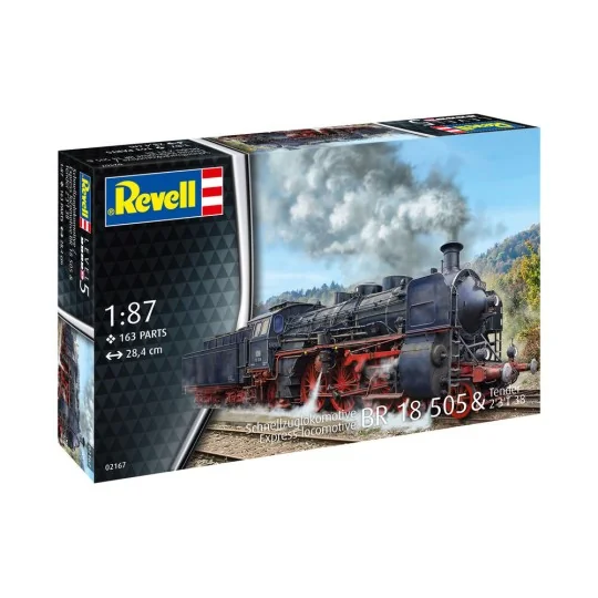 Schnellzuglokomotive BR 18 505 mit Tender 2'3' T38, 1/87 - Revell 0...