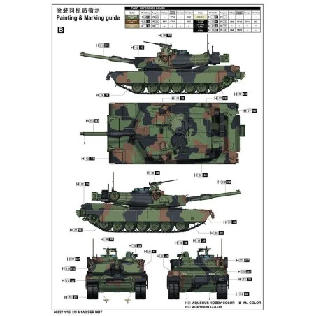 US M1A2 SEP MBT, 1/16 - Trumpeter 00927
