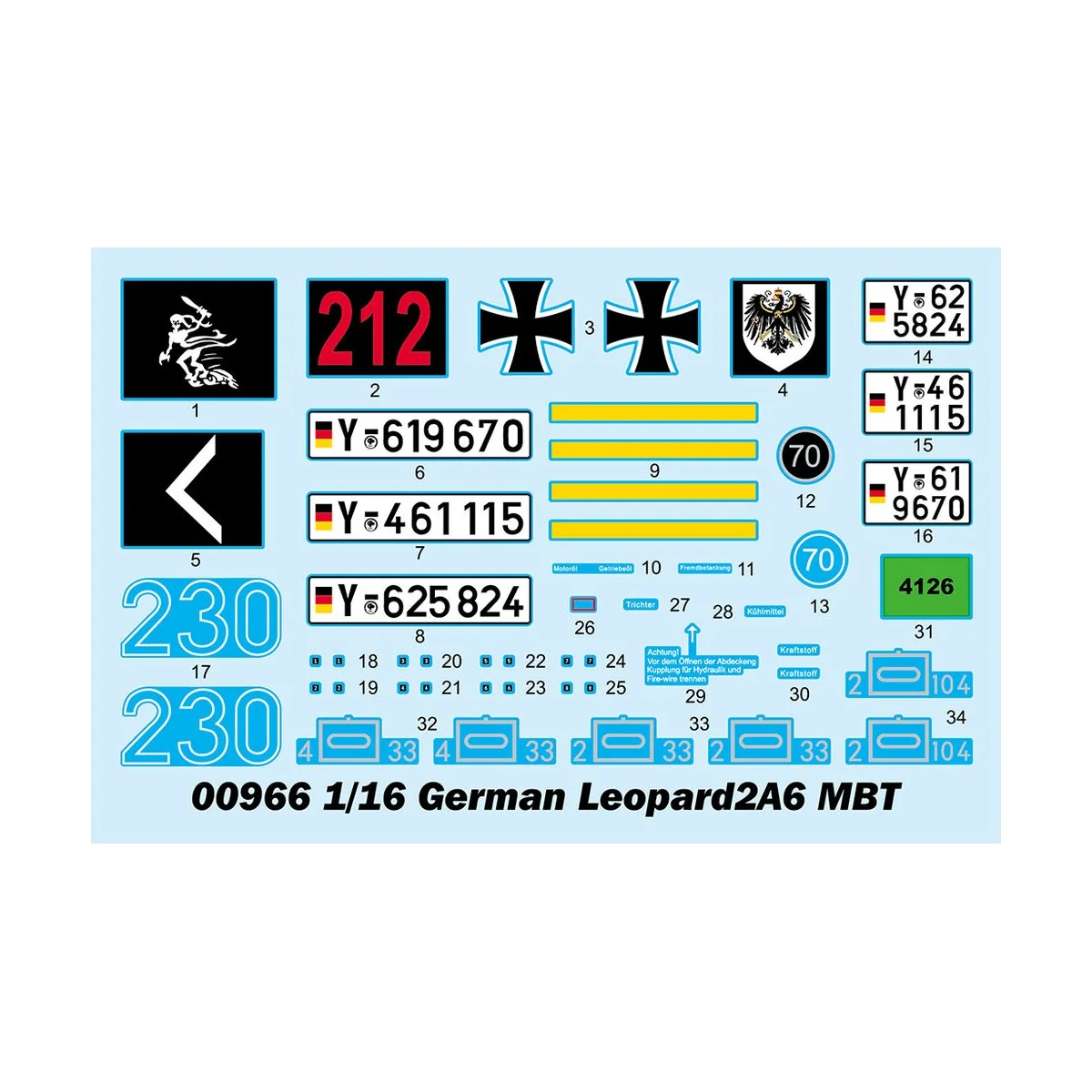 German Leopard 2A6 MBT, 1/16 - Trumpeter 00966