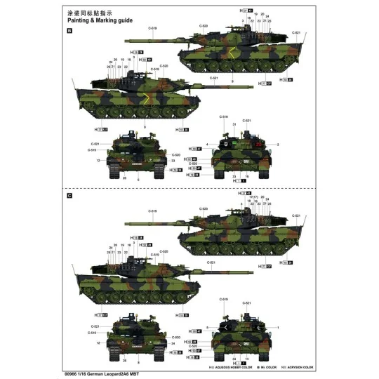 German Leopard 2A6 MBT, 1/16 - Trumpeter 00966