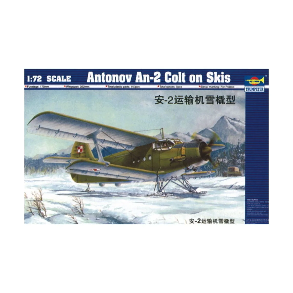 Antonov An-2M Colt mit Kufen, 1/72 - Trumpeter 01607