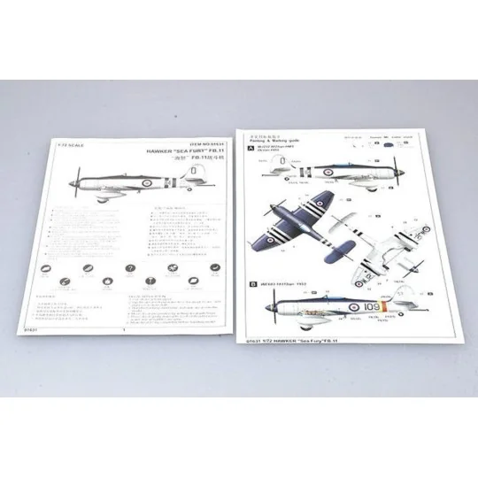 Hawker ''Sea Fury'' FB.11, 1/72 - Trumpeter 01631