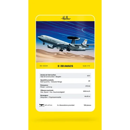 E-3B Awacs - Heller 80308