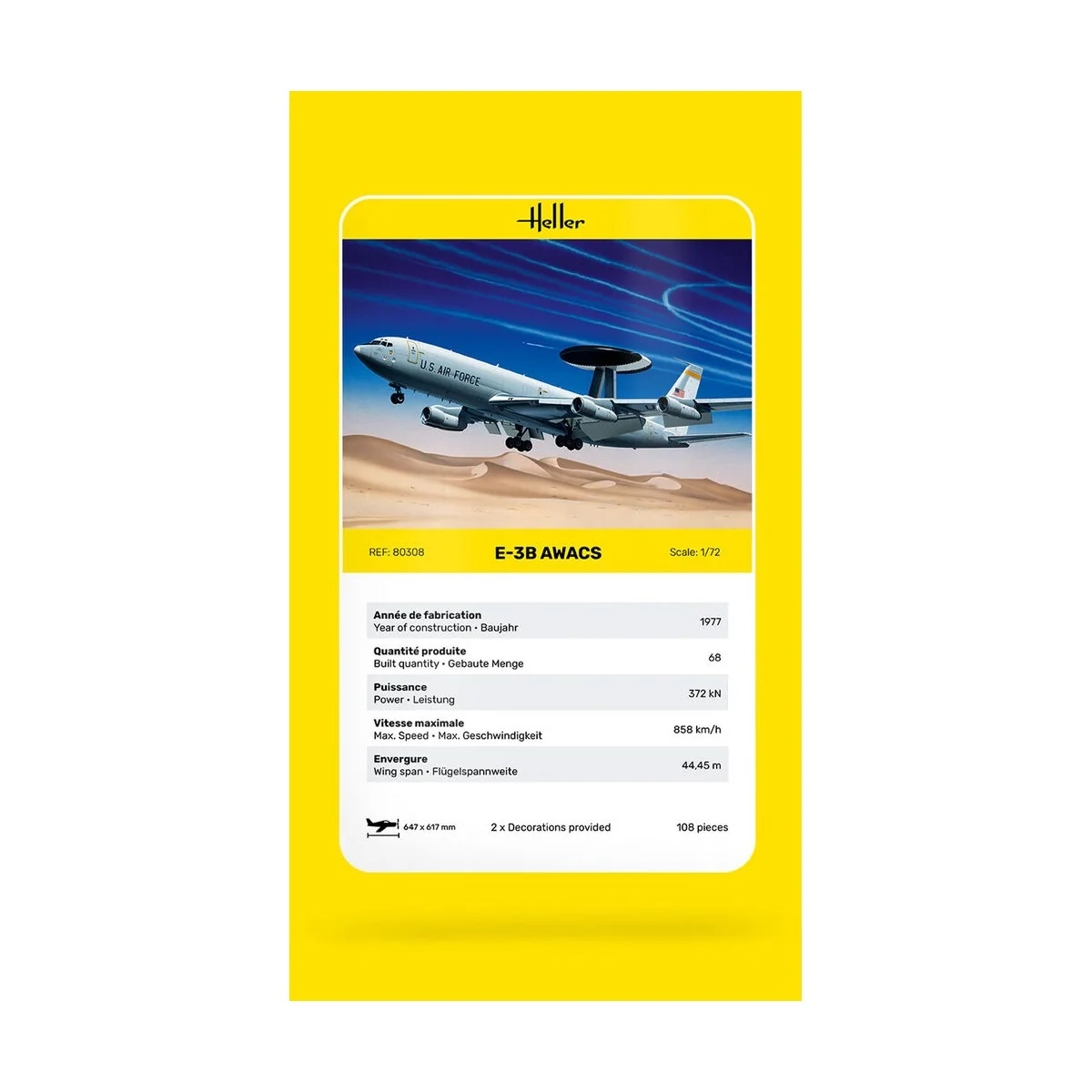 E-3B Awacs, 1/72 - Heller 80308