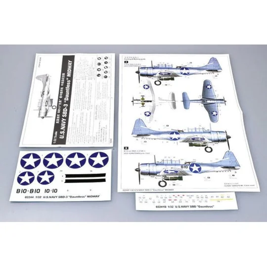 SBD-3 Dauntless Midway US Navy, 1/32 - Trumpeter 02244