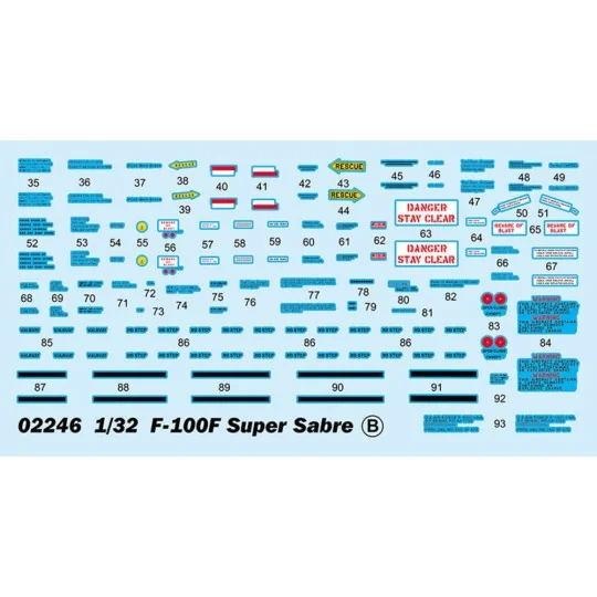 F-100F Super Sabre, 1/32 - Trumpeter 02246