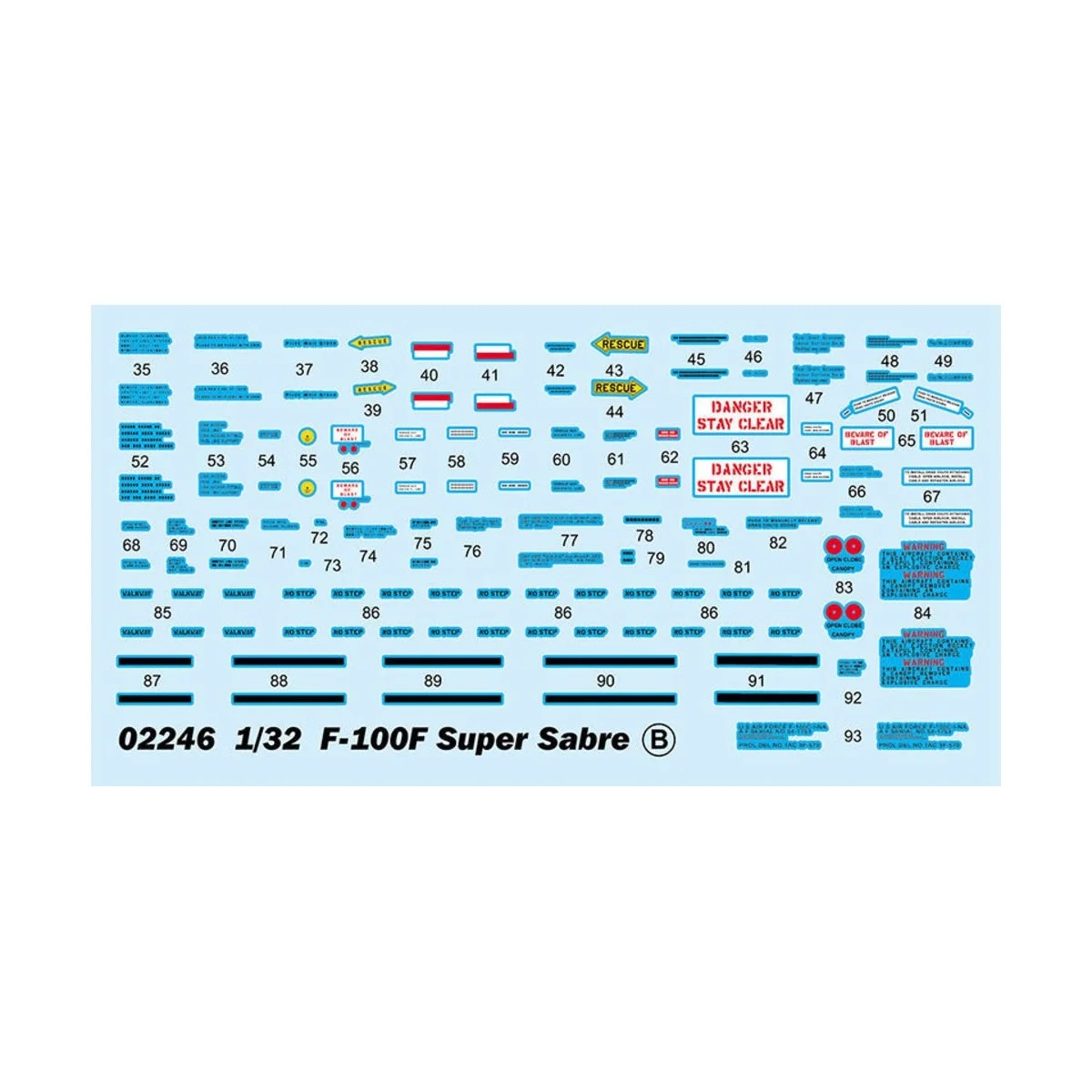 F-100F Super Sabre, 1/32 - Trumpeter 02246