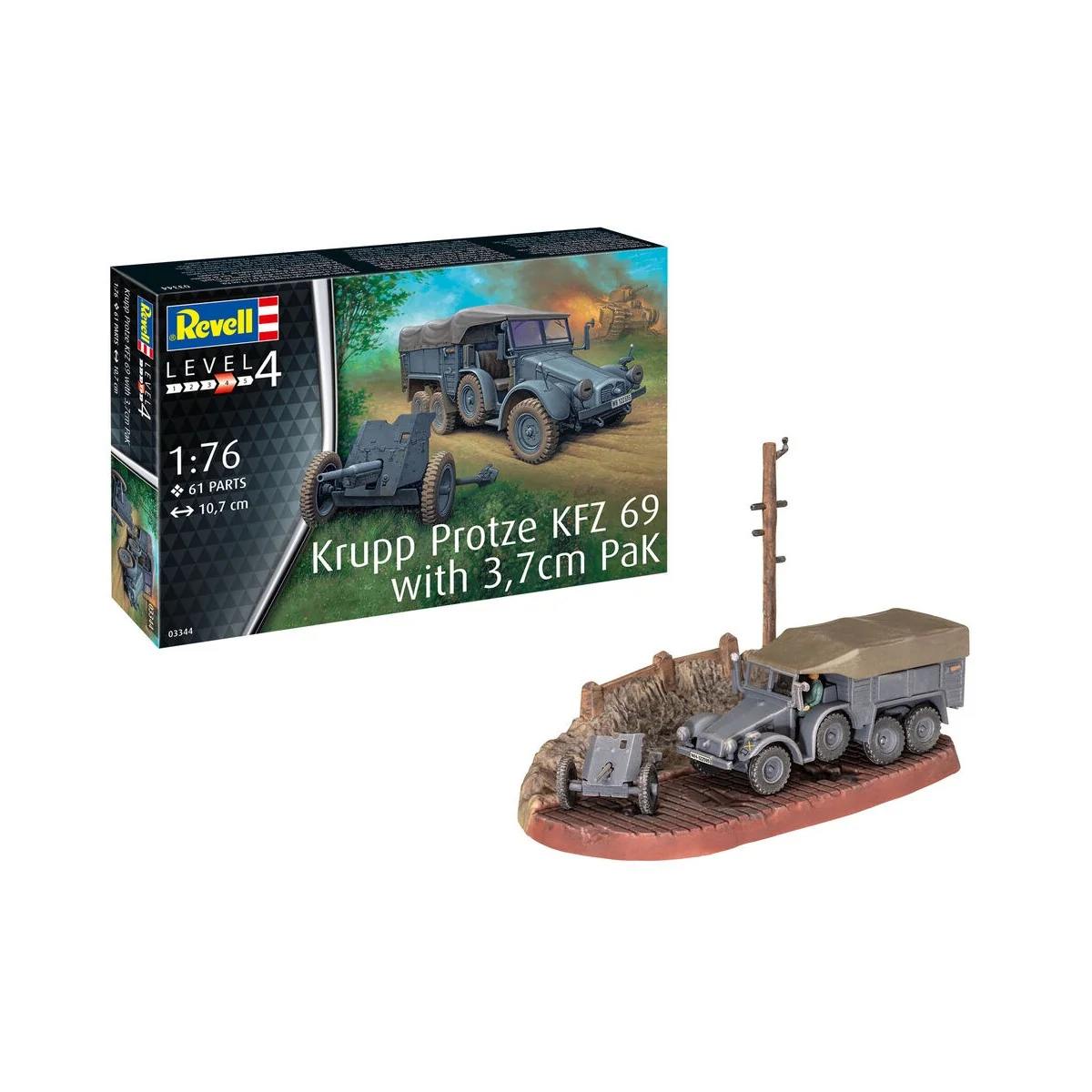 Krupp Protze KFZ 69 with 3,7cm Pak - Revell 3344