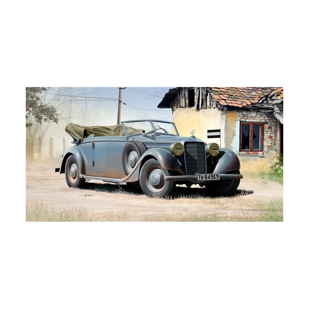 Typ 320 (W142) Cabriolet, 1/35 - Revell 03354 Typ 320 (W142) Cabriolet, 1/35 - Revell 03354