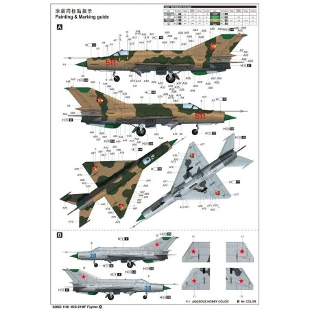 MiG-21MF Fighter, 1/48 - Trumpeter 02863