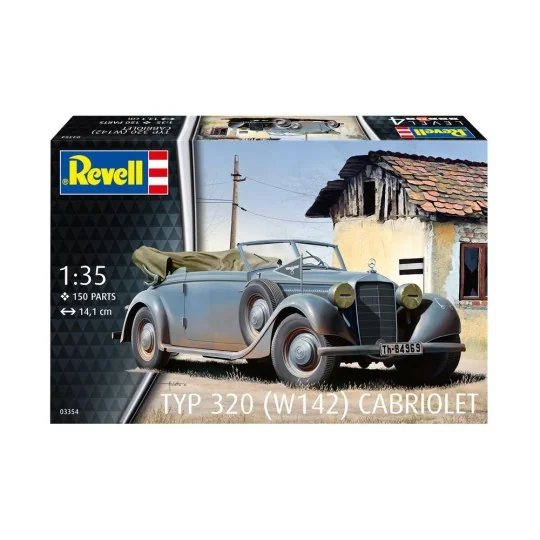 Typ 320 (W142) Cabriolet, 1/35 - Revell 03354 Typ 320 (W142) Cabriolet, 1/35 - Revell 03354