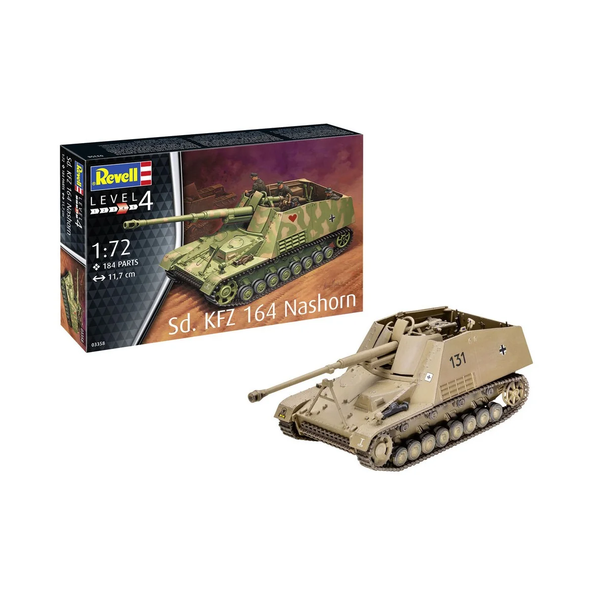 Sd.Kfz. 164 Nashorn, 1/72 - Revell 03358