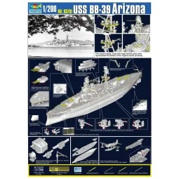 USS Arizona BB-39, 1/200 - Trumpeter 03701 2