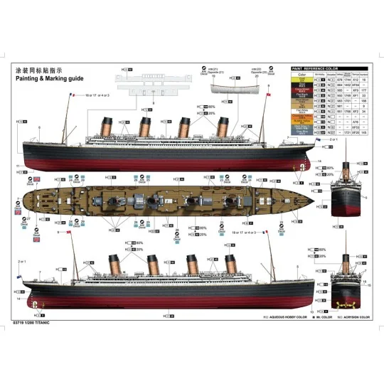 Titanic + LED Lights, 1/200 - Trumpeter 03719