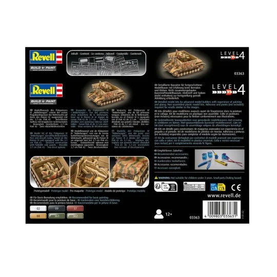 Flakpanzer IV - Möbelwagen 3, 7 cm Flak 43, 1/72 - Revell 03363