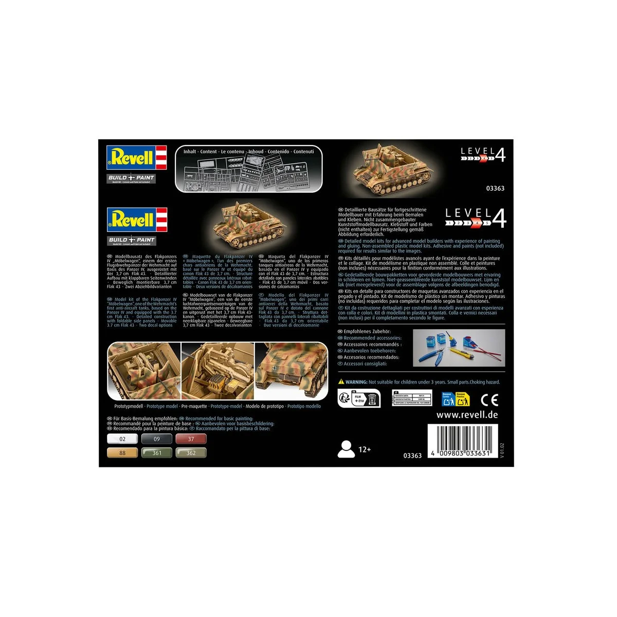 Flakpanzer IV - Möbelwagen 3,7 cm Flak 43 - Revell 03363