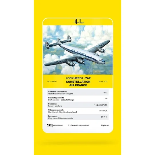 L-749 Constellation A.F. - Heller 80310