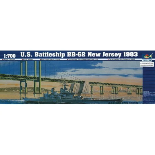 Schlachtschiff USS New Jersey BB-62 1983, 1/700 - Trumpeter 05702