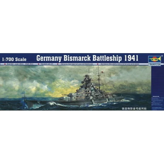 Schlachtschiff Bismarck 1941, 1/700 - Trumpeter 05711