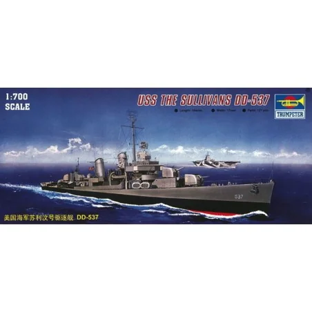 USS The Sullivans DD-537, 1/700 - Trumpeter 05731