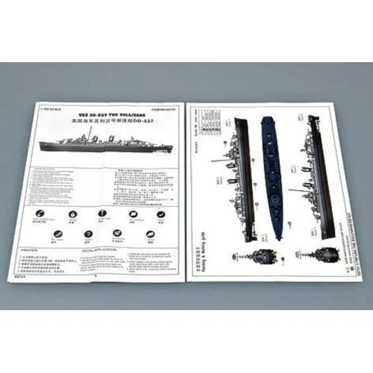 USS The Sullivans DD-537, 1/700 - Trumpeter 05731