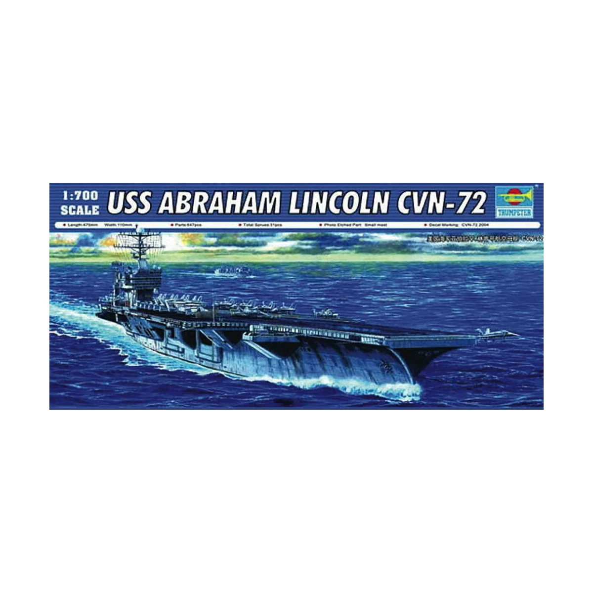 USS Abraham Lincoln CVN-72, 1/700 - Trumpeter 05732