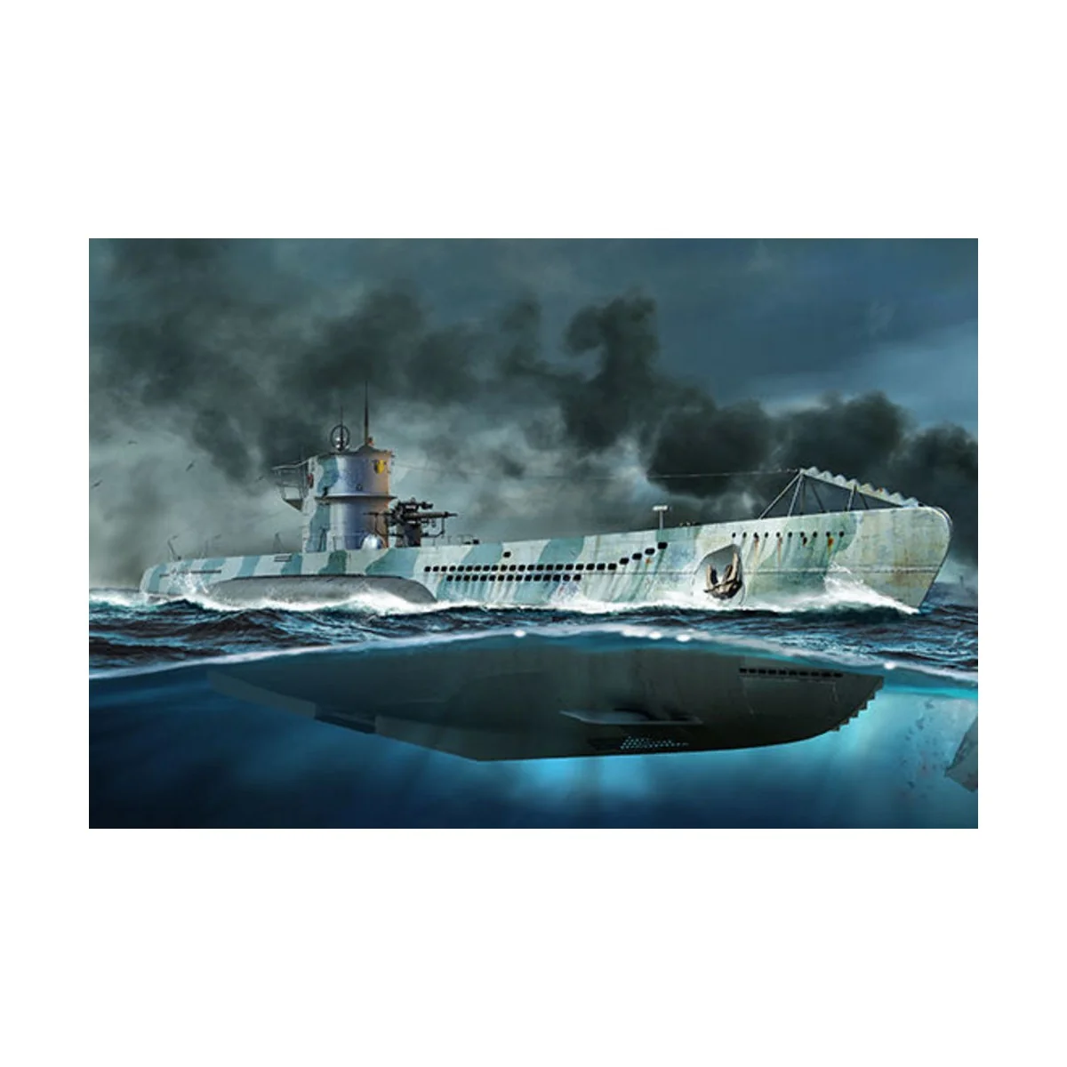 DKM Navy Type VII-C U-Boat, 1/144 - Trumpeter 05912