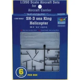 Sikorsky SH-3H Sea King Helicopter, 1/350 - Trumpeter 06214