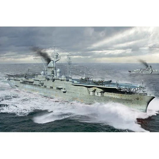 German Navy Aircraft Carrier DKM Peter Strasser, 1/700 - Trumpeter ...