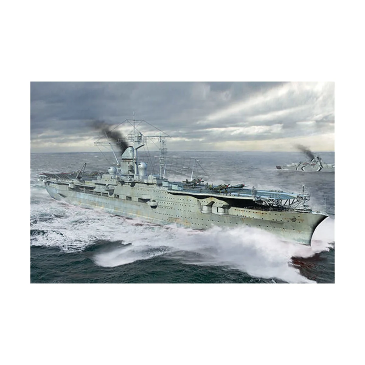 German Navy Aircraft Carrier DKM Peter Strasser, 1/700 - Trumpeter ...