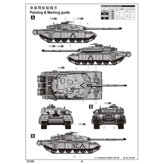 British Challenger 1MTB (Desert version), 1/72 - Trumpeter 07105