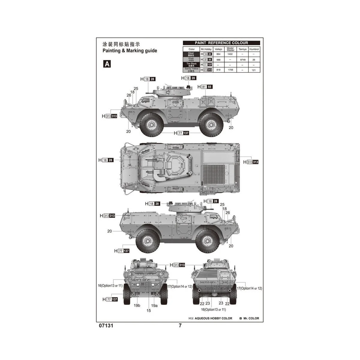 M1117 Guardian Armored Security Vehicle (ASV), 1/72 - Trumpeter 07131