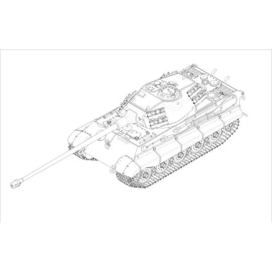 German King Tiger(Porsche turret)w.105mm kWh L/68, 1/72 - Trumpeter...