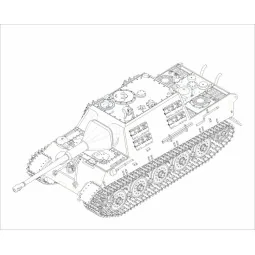 German JagdTiger with 88mm /L71, 1/72 - Trumpeter 07166 2