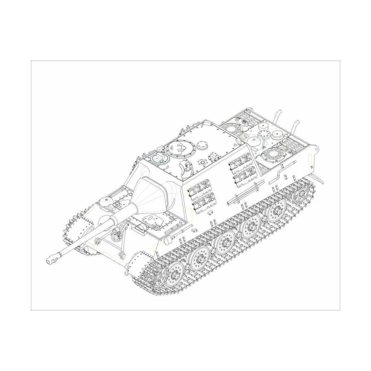 German JagdTiger with 88mm /L71, 1/72 - Trumpeter 07166