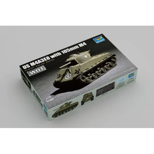 US M4A3E8 with 105mm M4, 1/72 - Trumpeter 07168