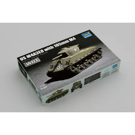 US M4A3E8 with 105mm M4, 1/72 - Trumpeter 07168