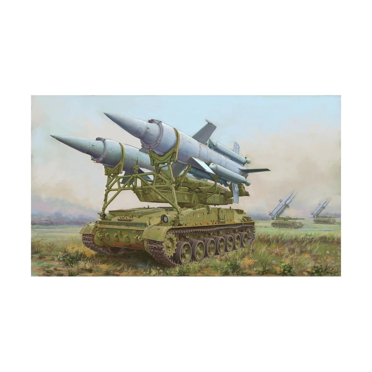 Soviet 2K11A TEL w/9M8M Missile "Krug-a"(SA-4 Ganef), 1/72 - Trumpe...
