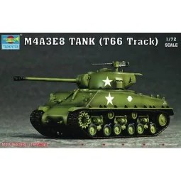 M4A3E8 Tank (T66 Track), 1/72 - Trumpeter 07225