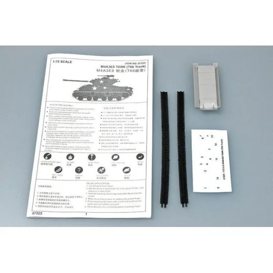 M4A3E8 Tank (T66 Track), 1/72 - Trumpeter 07225