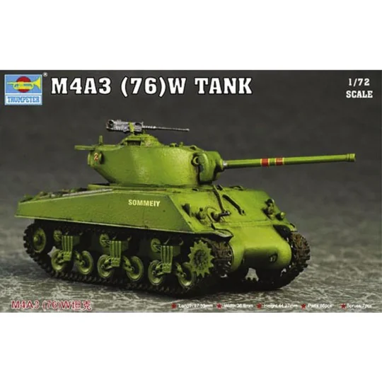 M4A3 76(W) Tank, 1/72 - Trumpeter 07226
