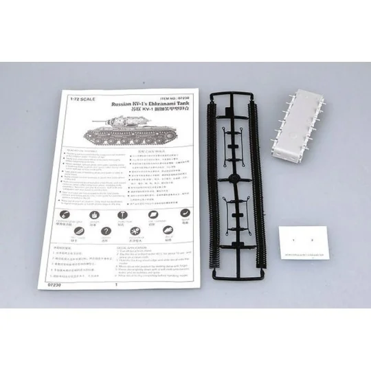 Soviet KV-1S Ehkranami, 1/72 - Trumpeter 07230