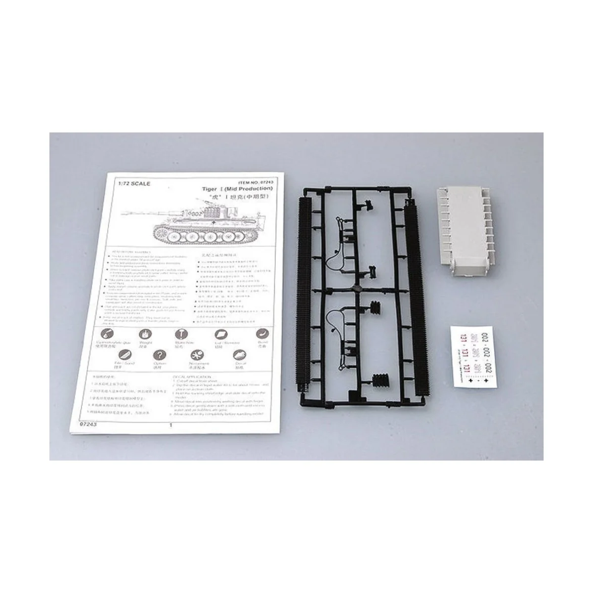 Tiger 1 Tank (Mid.), 1/72 - Trumpeter 07243