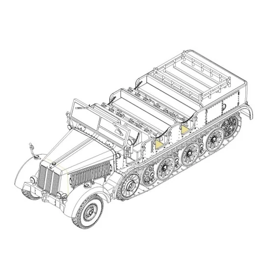 Sd.Kfz.8 Schwerer Zugkraftwagen 12t, 1/72 - Trumpeter 07403