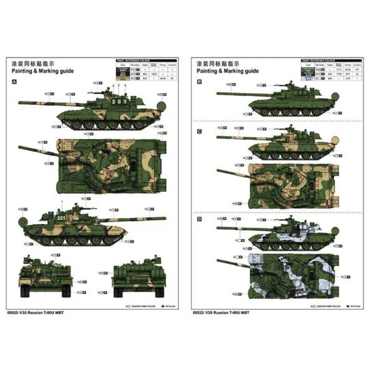 Russian T-80U MBT, 1/35 - Trumpeter 09525