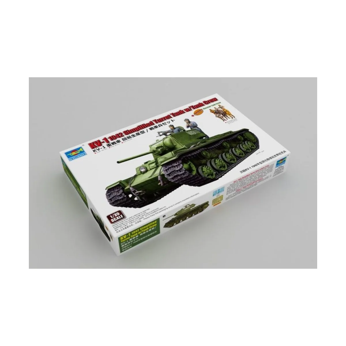 KV-1 1942 Simplified Turret Tank w/Tank Crew, 1/35 - Trumpeter 09597