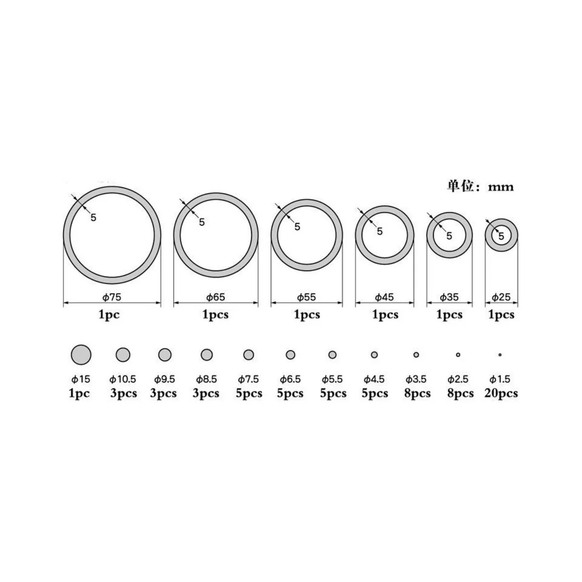Plastic Circle Board C-set-0, 3 mm - Master Tools 09948